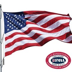 Outdoor Polyester American Flags – Made in USA Available From 2’x3′ to 30’x60′
