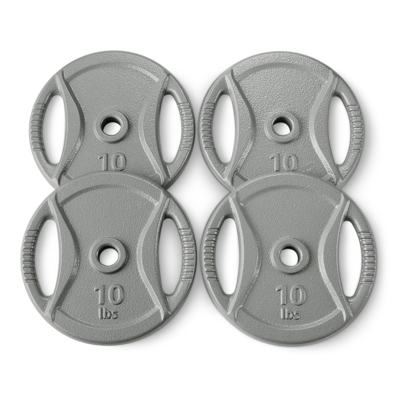 Amazon Basics 1-inch Grip Weight Plates, 10lb Weights, Set of 4 gallery