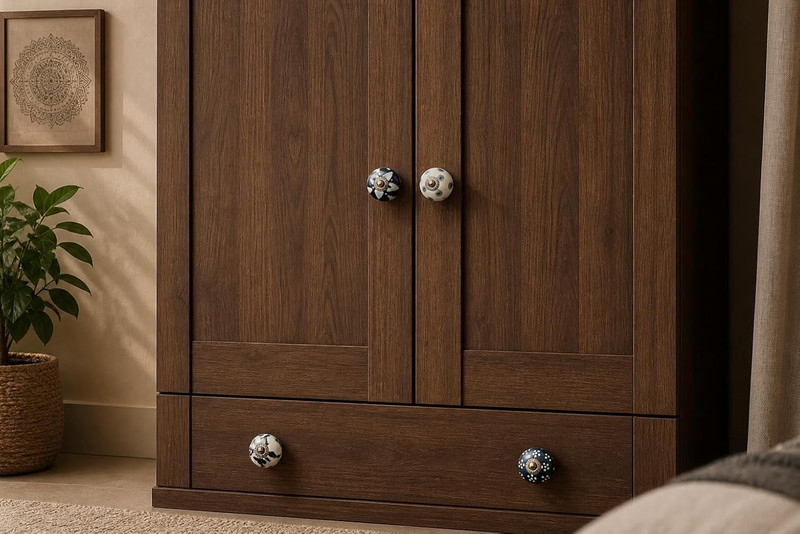 20 Knobs Grey & White Cream Hand Painted Ceramic Knobs Cabinet Drawer Pull Pulls gallery