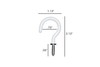 Utility Screw Mount Cup Hooks Hanger 2 1/8" inch Steel with PVC Coating gallery