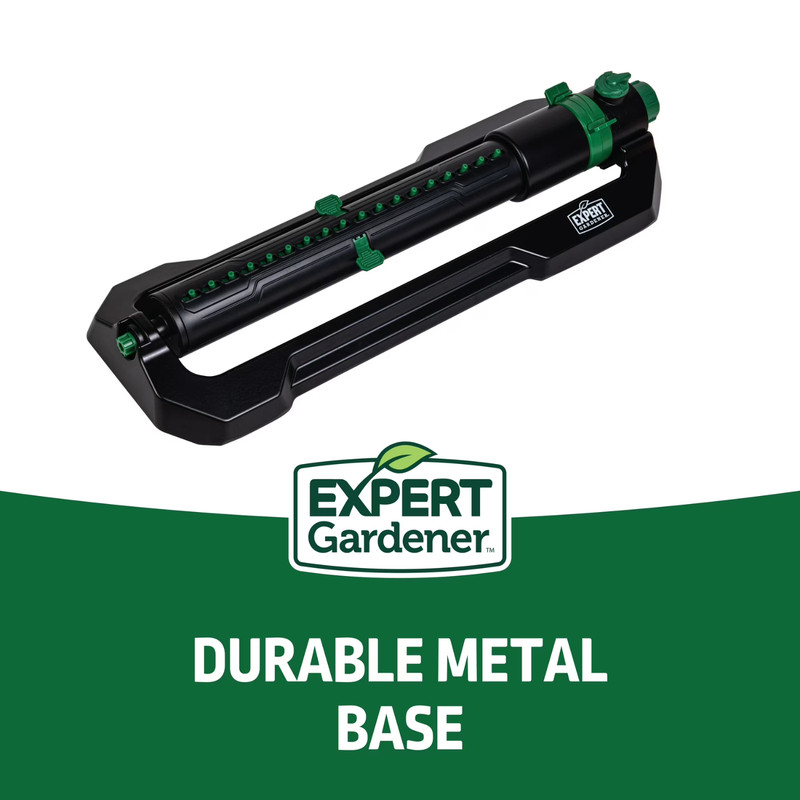 2 Pack Expert Gardener Oscillating Sprinkler 4500 Sq Ft Metal Base gallery