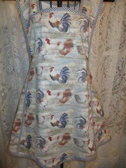 HANDMADE BIB APRON FRESH EGGS CHICKENS