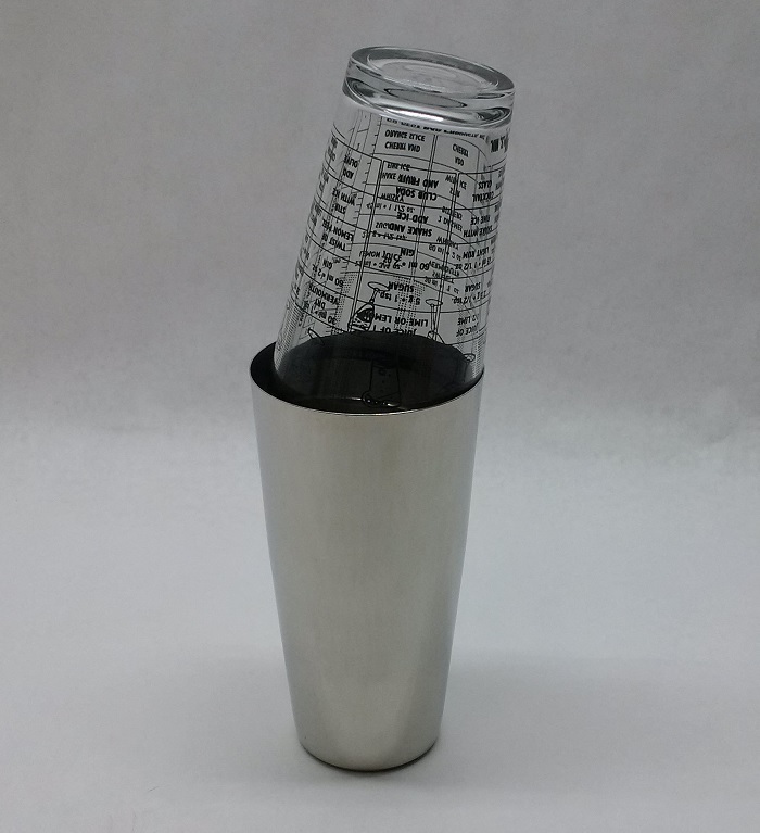 3 pc BOSTON COCKTAIL SHAKER KIT Mixing Glass, Strainer, Stainless Shaker Bar Kit gallery