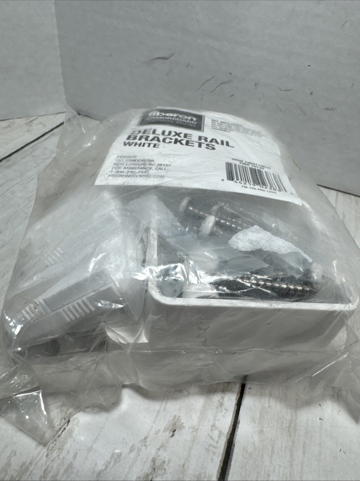 Fiberon Armorguard Composite Deluxe White Plastic Railing Brackets Hardware Kit gallery