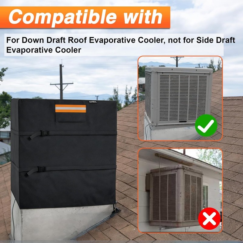 Down Draft Evaporative Cooler Cover for 34"W x 34"D x 36"H Heavy Duty 420D gallery