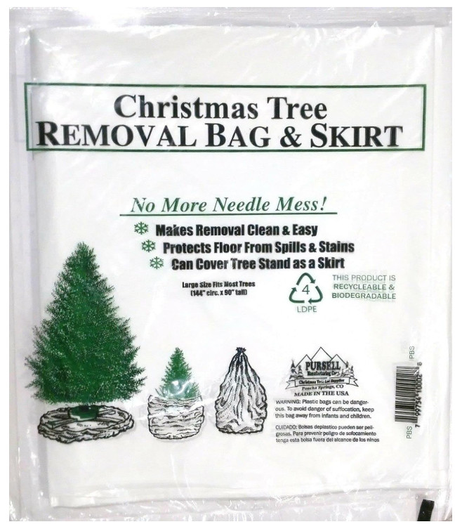 BcTlyInc Christmas Tree Disposal and Storage Bag - Fits Trees to 9 ft 5 in (1pk) gallery
