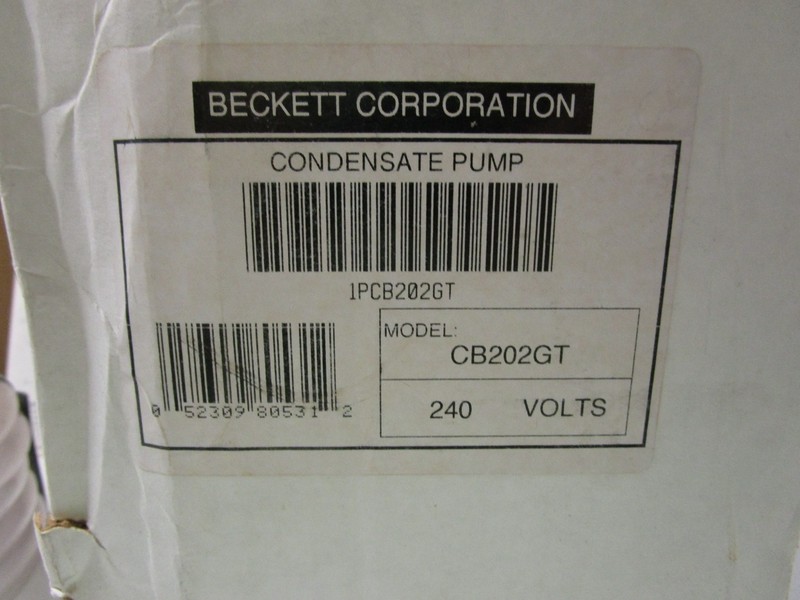 BECKETT CONDENSATE REMOVAL PUMP - MODEL CB202GT - NEW OLD STOCK gallery