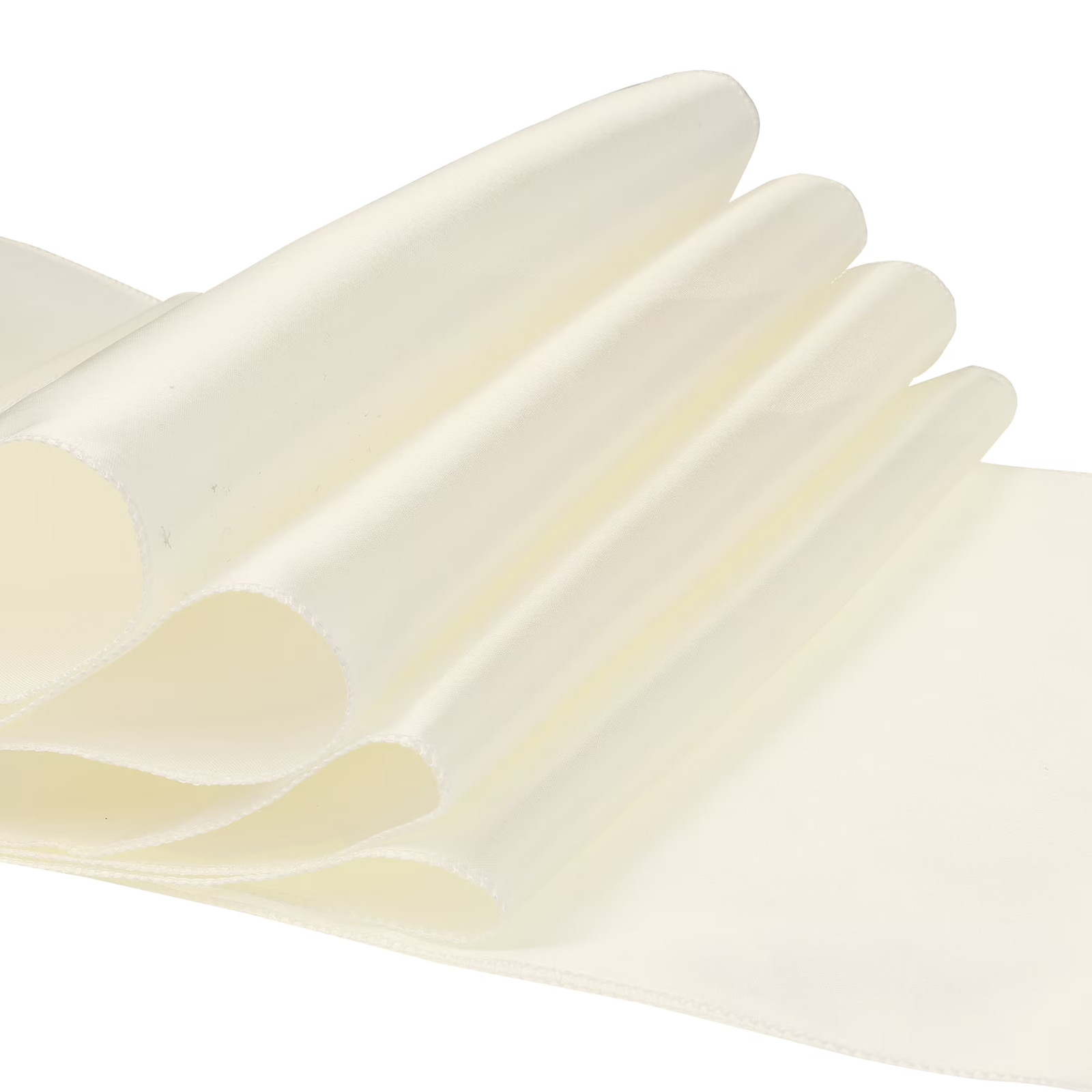 Satin Silk Polyester Table Runners for Wedding, Beige gallery
