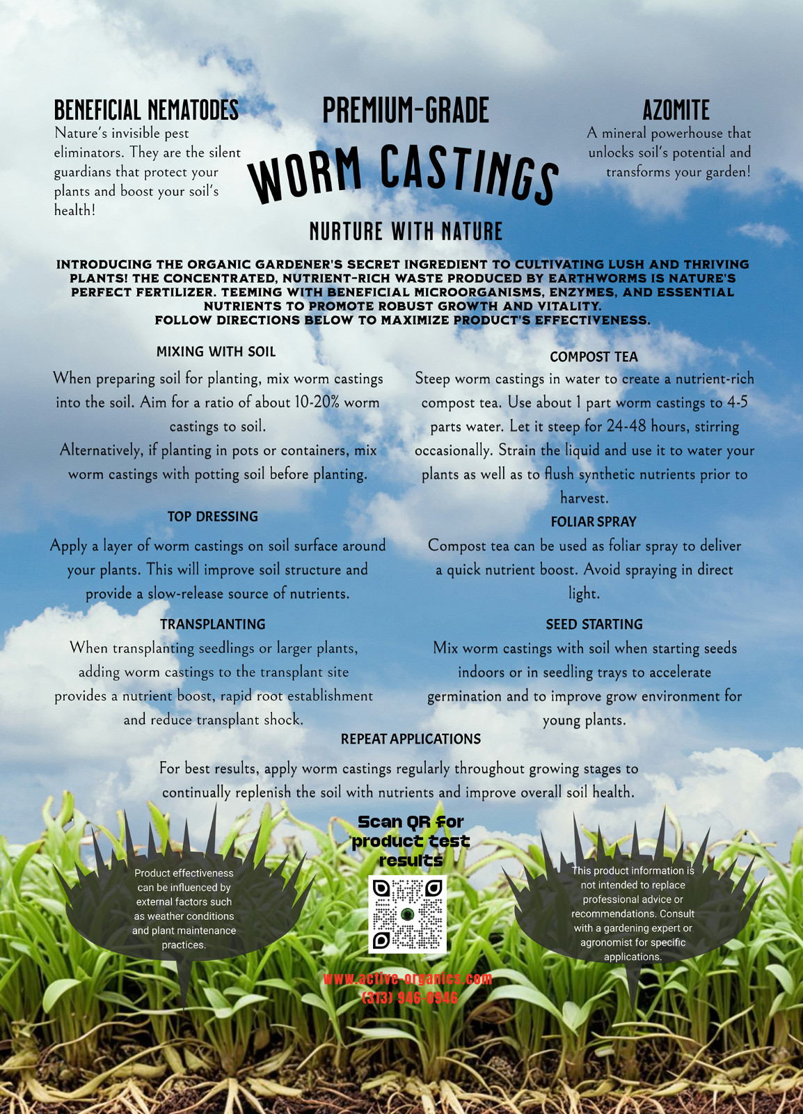 Worm Castings infused with Nematodes & Azomite gallery