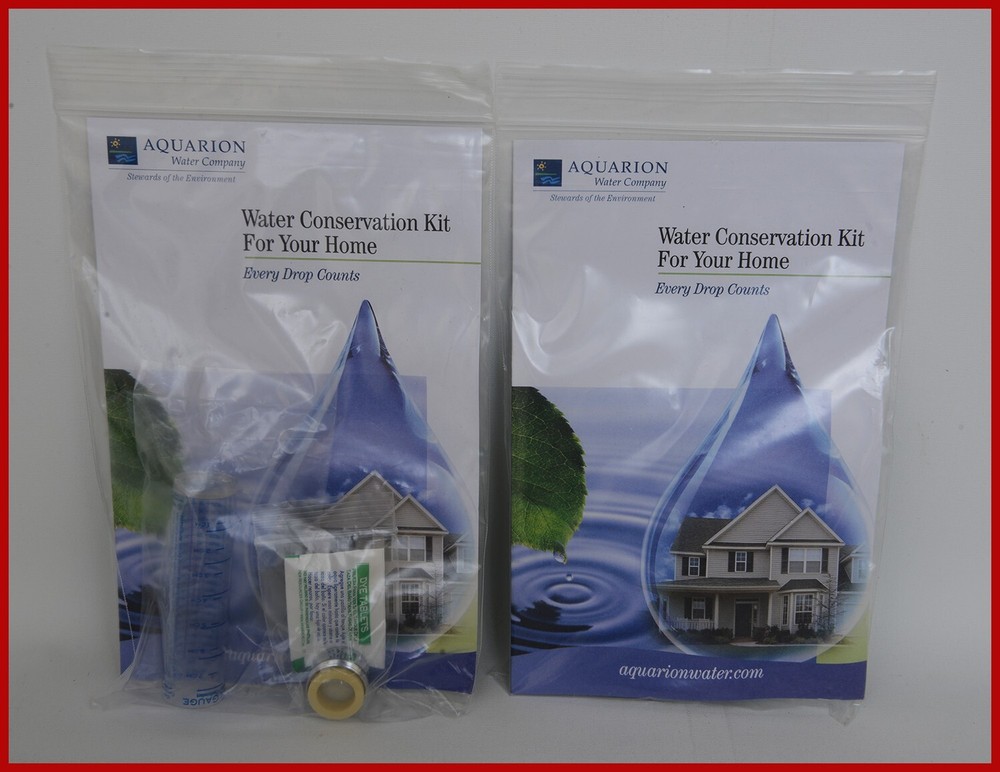 Water Conservation Kit for Kitchen or Bath Faucet Aerator/toilet leak pill