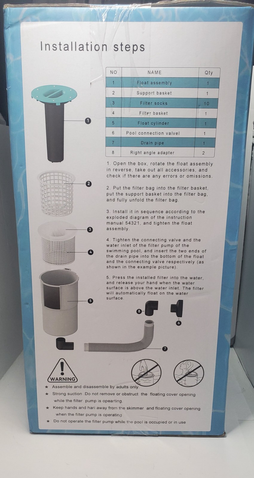 Above Ground Pool Skimmer,No Installation Required, no Adjustable Bracket Requir gallery