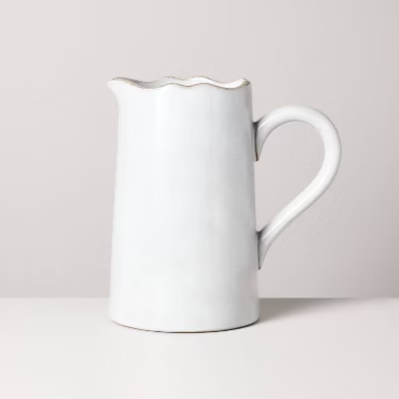 Carved Edge Pitcher Cream gallery