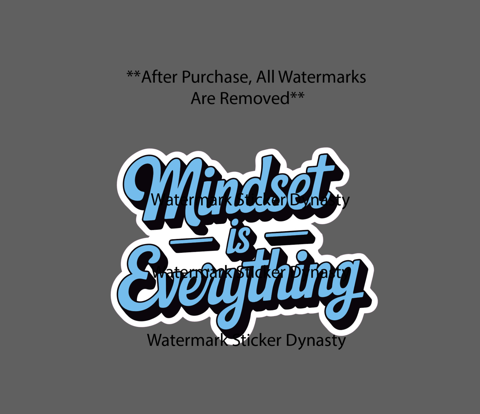 Mindset is Everything Sticker Waterproof Decal Quote Life Business Gift NEW gallery