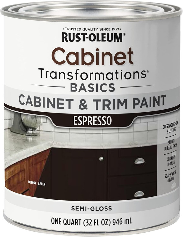 372012 Transformations Basics Cabinet & Trim Paint, Quart, Black gallery