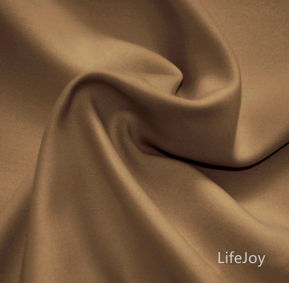 Blockout Eyelet Curtain Pure Fabric Blackout Room Brown Darkening 240cm x 230cm gallery