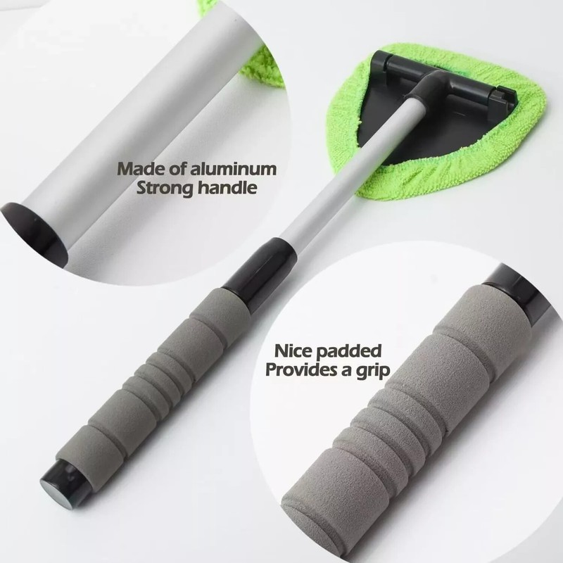 Windshield Cleaning Tool Kit Car Window Glass Wiper Cleaner Brush Pad Extendable gallery