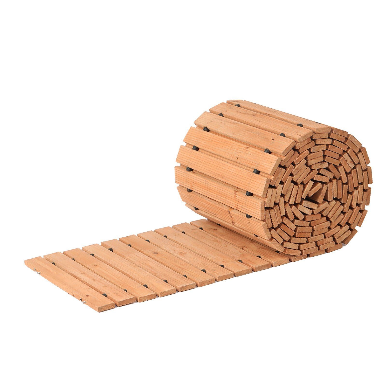 Straight Roll-Out Garden Pathway 288x17in Cedar Non-Slip Rust-Proof Design gallery