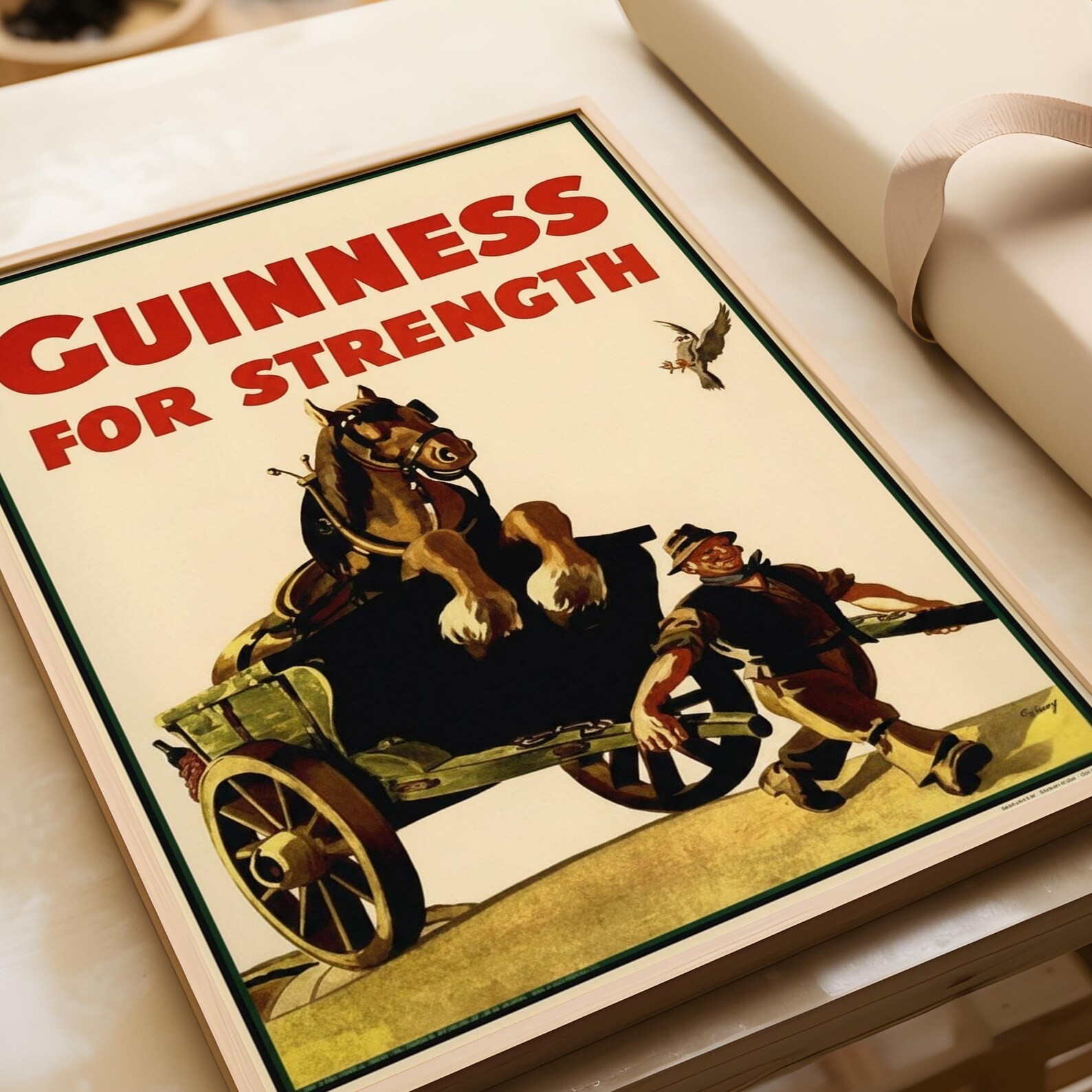 Vintage Guinness For Strength Poster - Classic Irish Beer Wall Art No Frame gallery