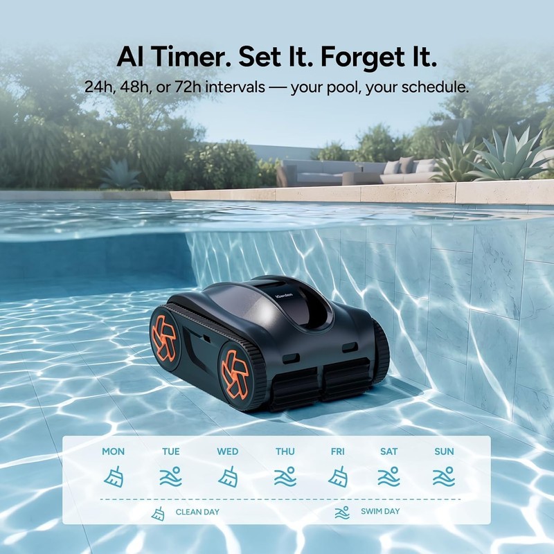 iGarden K70 7H Runtime Robotic Pool Cleaner Pool Vacuum Clean For Inground gallery