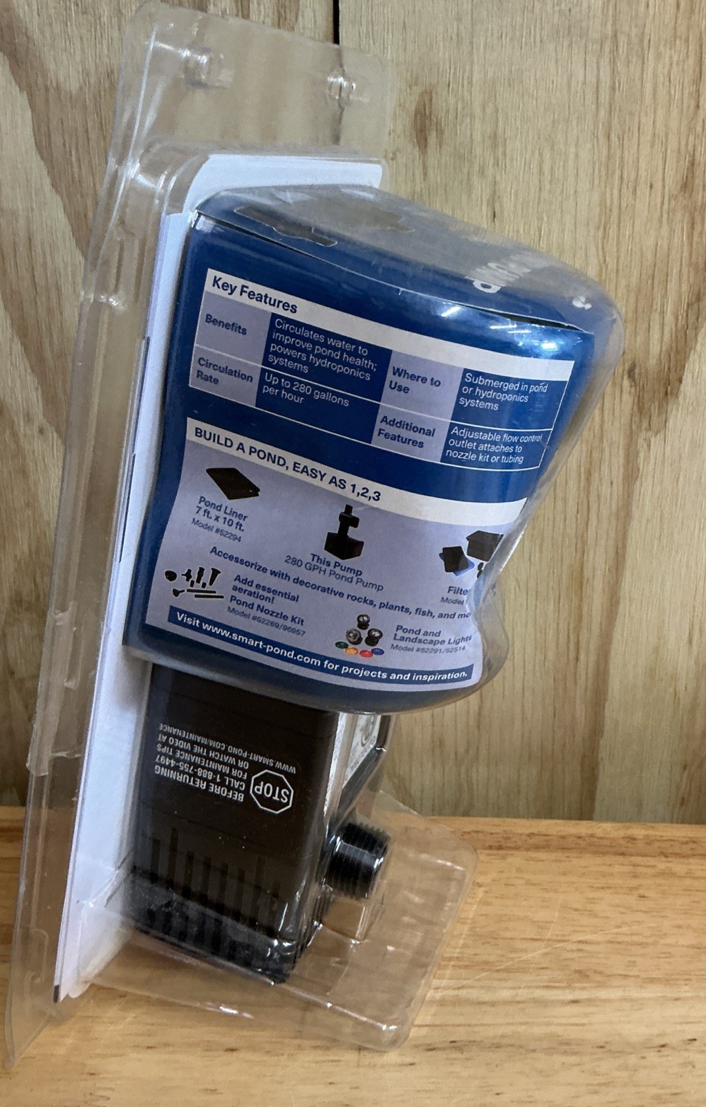 Smartpond Pond Pump 280 GPH Submersible Water Pump 3/4" Tubing gallery