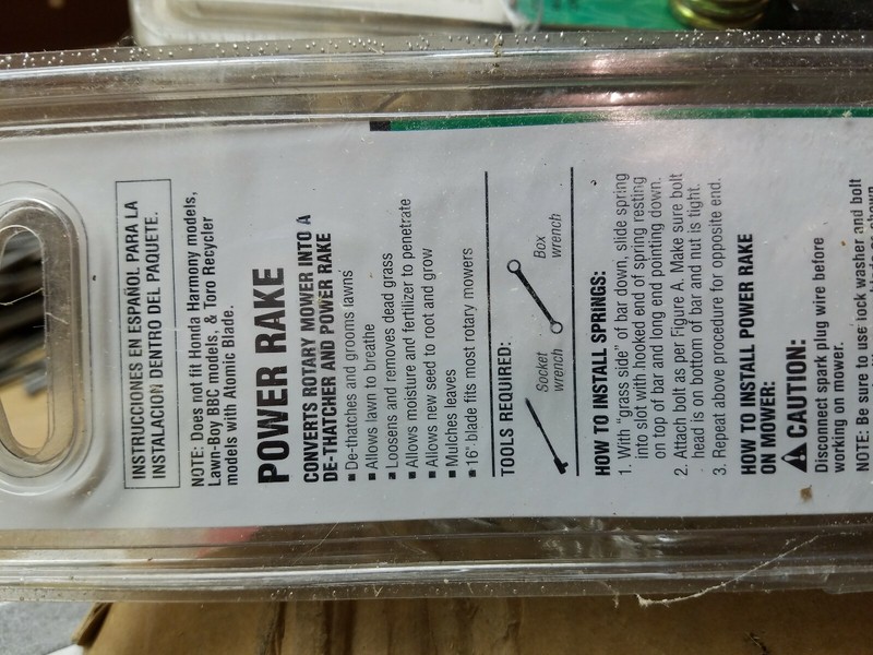 NOS - Arnold 16" Universal De-thatching Blade - 41cm gallery