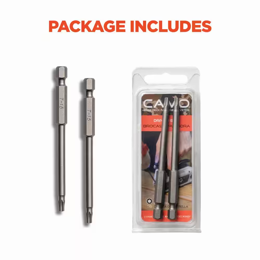 3 in. T15 Star Drive Steel Driver Bits (2-Pack) gallery
