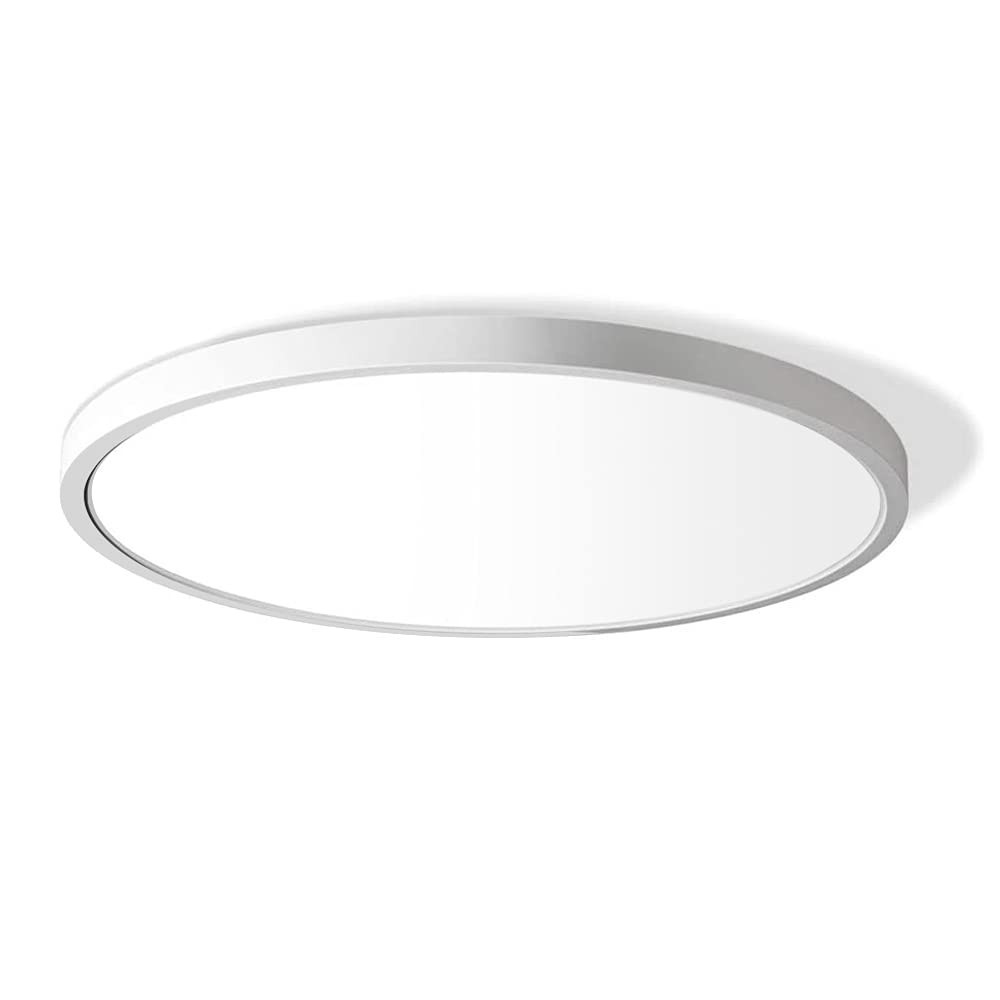 12" LED Flush Mount Ceiling Light, 5000K Daylight, 3200LM, Modern Round Fixture gallery