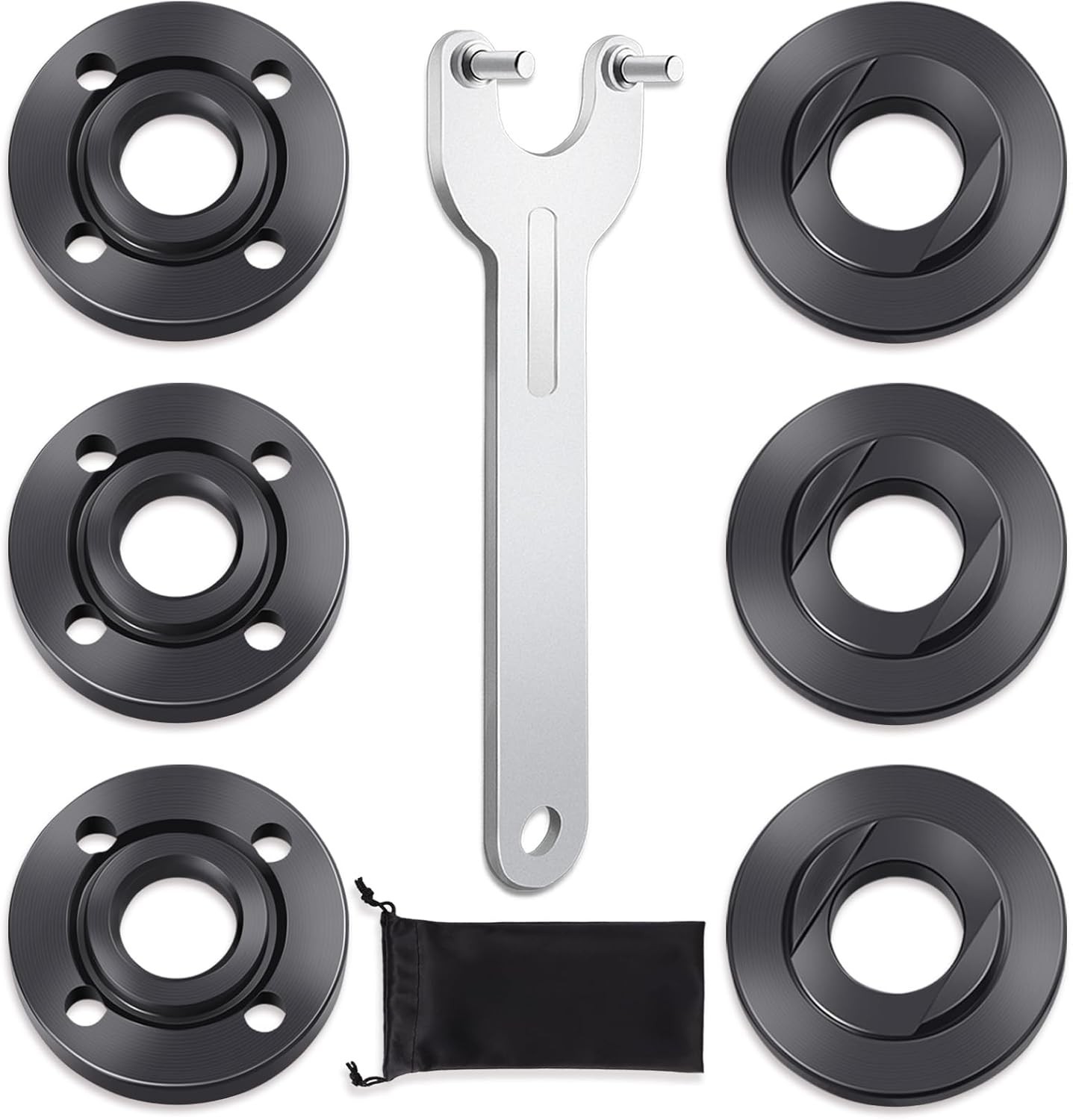 7PCS Angle Grinder Nut Angle Grinder Flange Wrench, Premium Flange Metal Lock Nu gallery