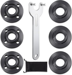 7PCS Angle Grinder Nut Angle Grinder Flange Wrench, Premium Flange Metal Lock Nu