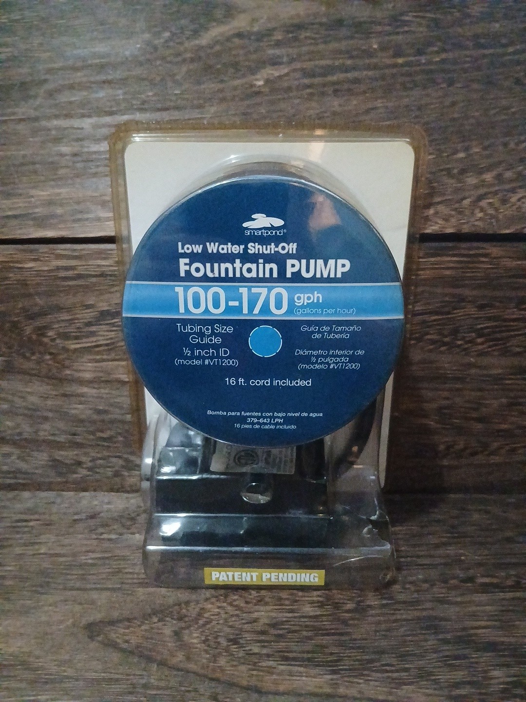 Smartpond 100-170 GPH Submersible Fountain Pump Low Water Shut-Off W/ 16ft Cord gallery