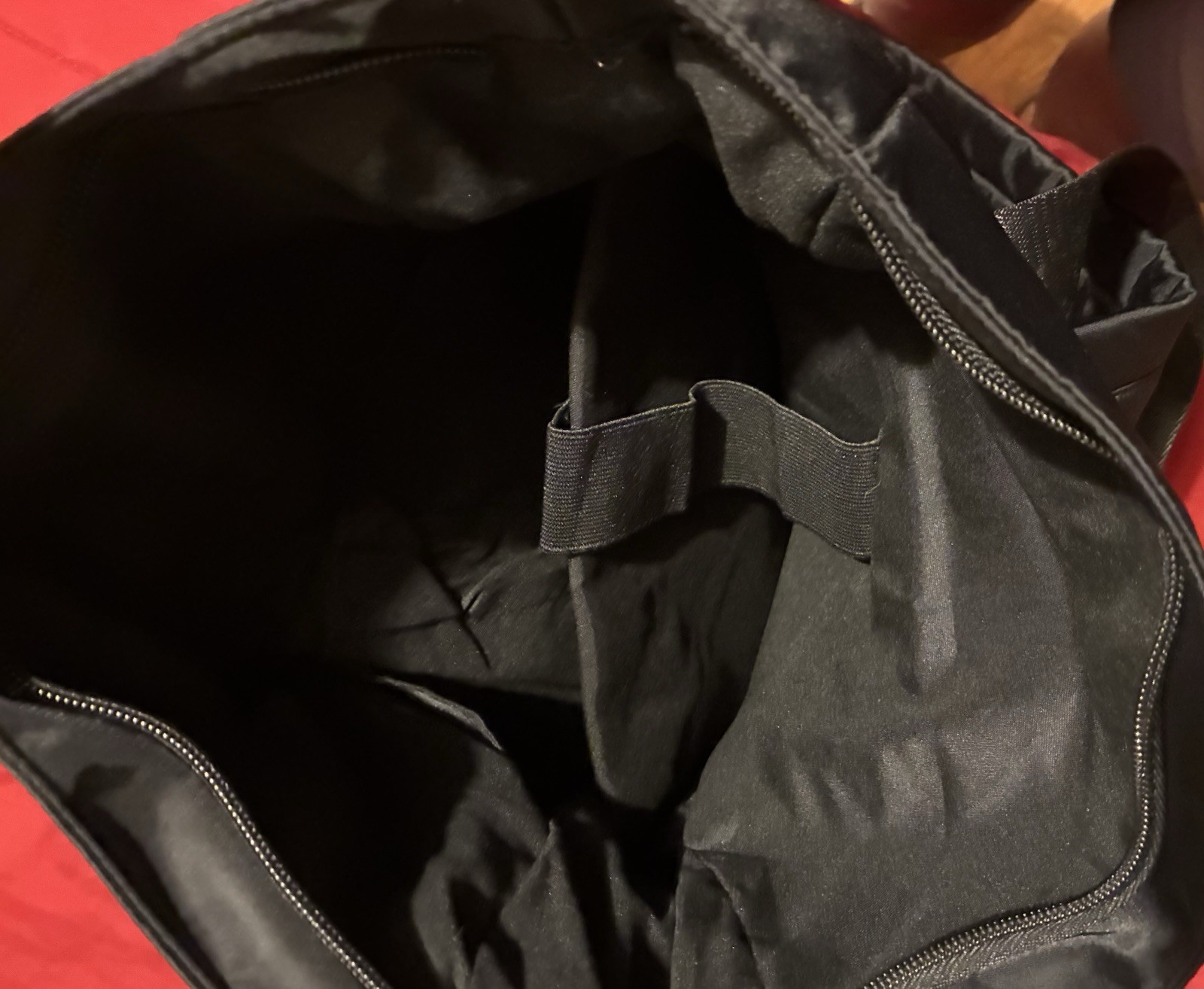 Black Nylon 65L Large Backpack Bag, Zip Closure, 4 Pockets, Model 6294 5