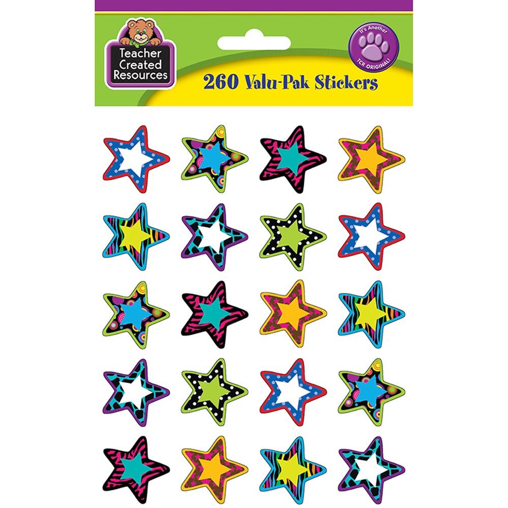 Fancy Stars 2 Stickers Valu-Pak Teacher Created Resources TCR5365 gallery
