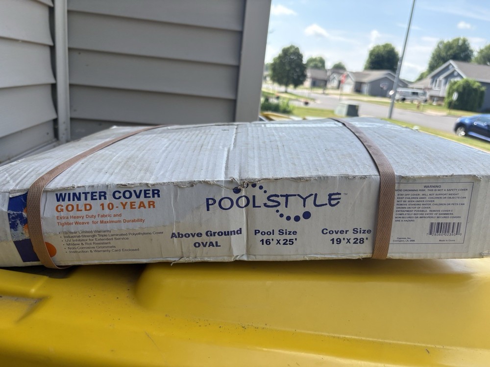 Poolstyle Polyethylene Winter Protection Cover Oval 19' x 28' Above Ground