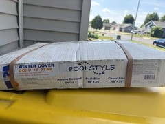 Poolstyle Polyethylene Winter Protection Cover Oval 19′ x 28′ Above Ground