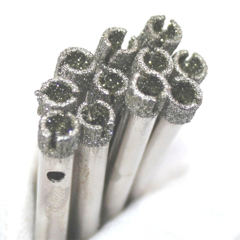 10Pcs Small Diamond Drill Bits 3/16 Hole Saw 5mm Cutter for Glass Ceramic Stone gallery