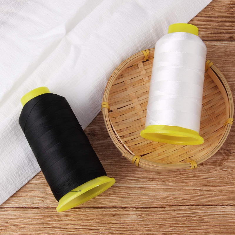 Bonded Nylon Sewing Thread Set 1500yd Heavy Duty Upholstery Craft 2 Spools gallery