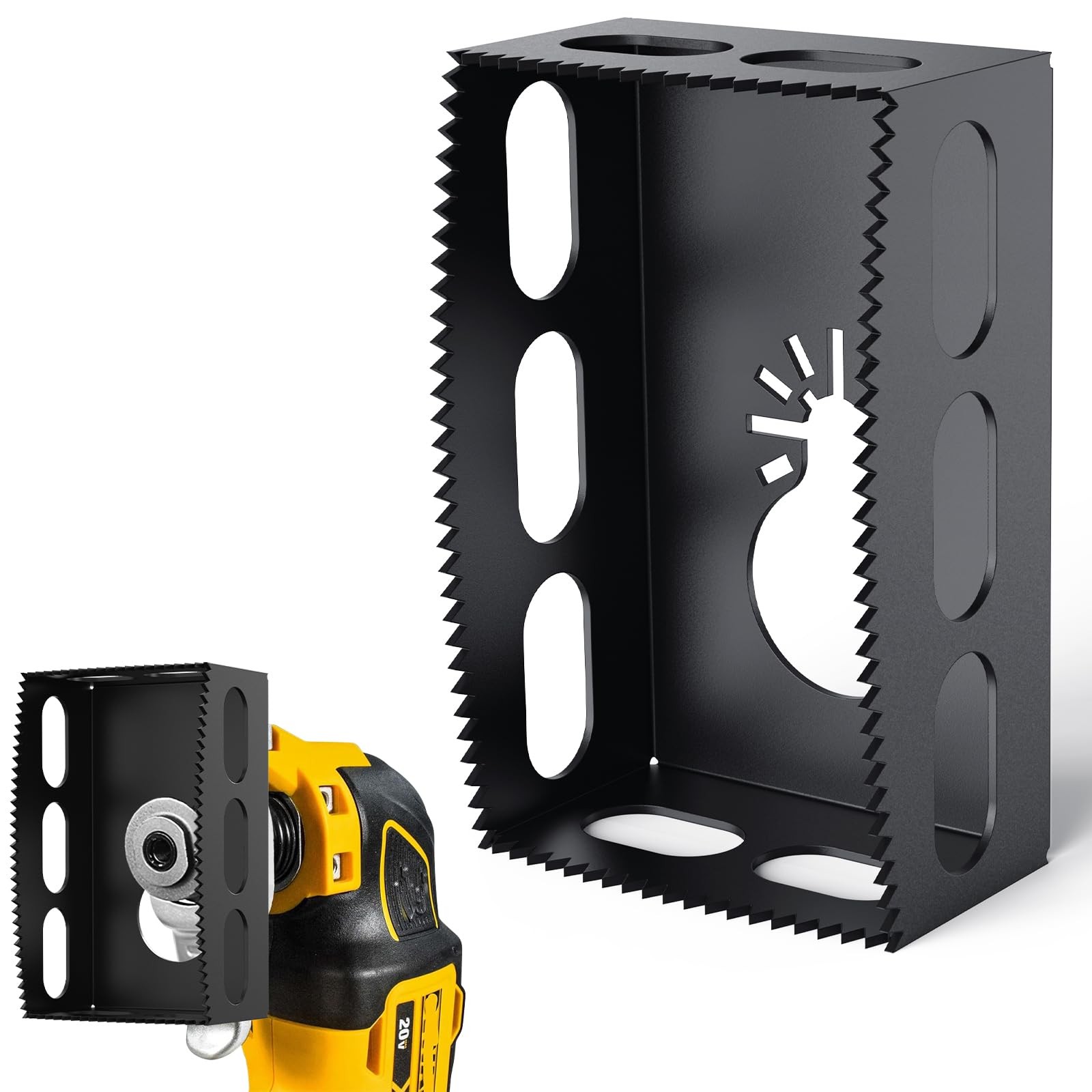 1 PCS Drywall Outlet Cutter Tool - Square Slot Cutter, Fits Most Oscillating ... gallery