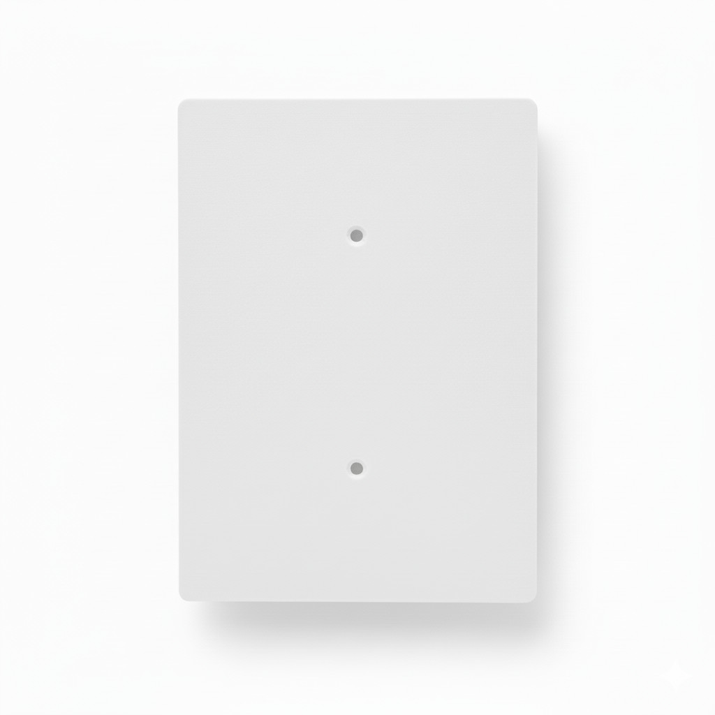 Oversize Blank Electrical Cover Wall Plate 5x7 Jumbo White Large 1-Gang USA Made gallery