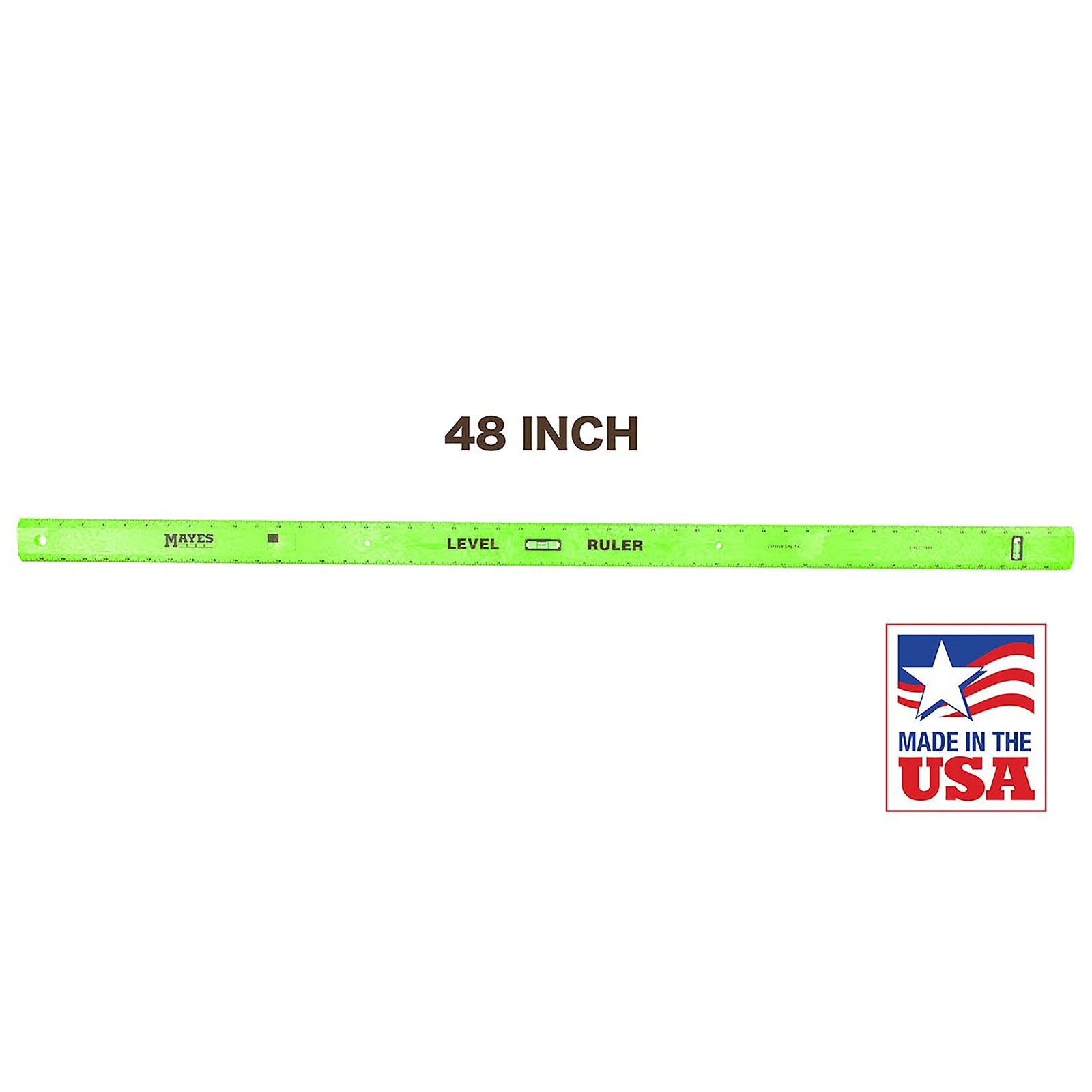 10744 Polystyrene Level Ruler 48", Precision Measuring and Leveling Tool, Plu... gallery