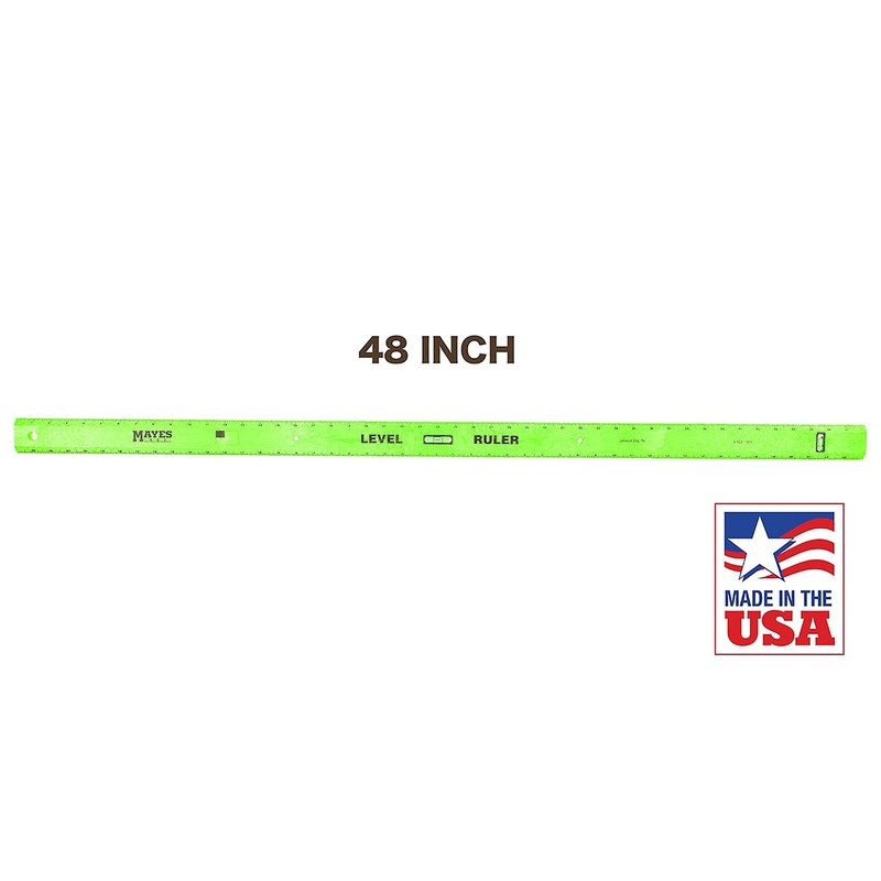 10744 Polystyrene Level Ruler 48", Precision Measuring and Leveling Tool, Plu... gallery