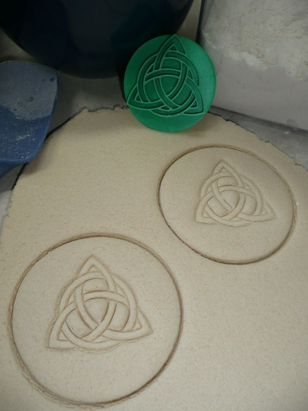 TRINITY TRIQUETRA CELTIC KNOT COOKIE STAMP EMBOSSER MADE IN USA PR4450 gallery