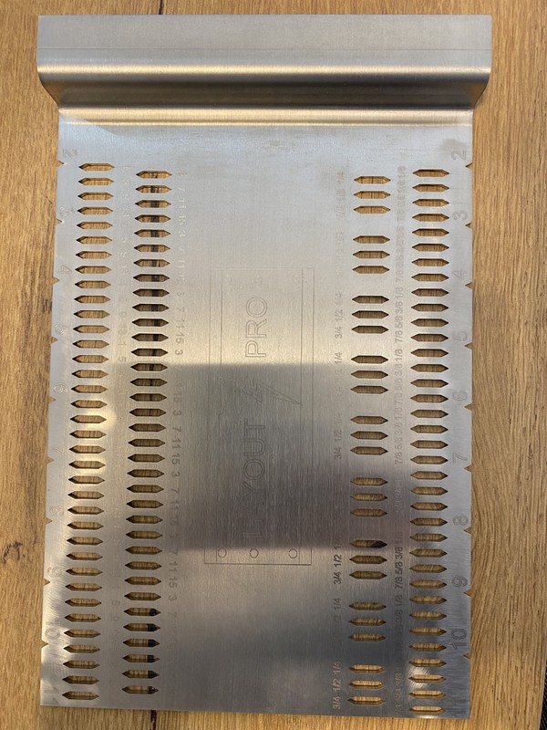 Structural Beam pan layout tool, high grade 304 stainless steel, 3/32x7x11 gallery