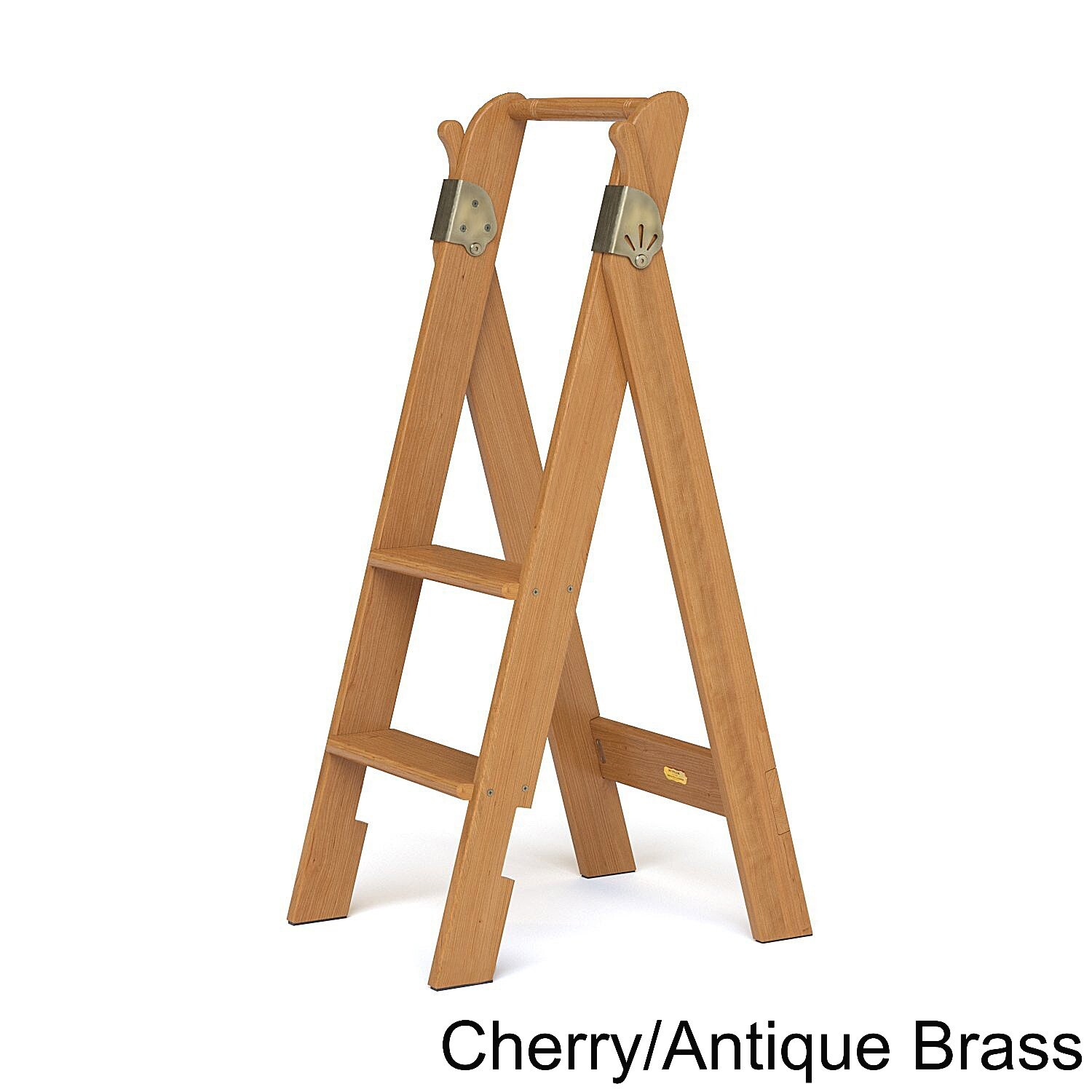 Putnam 2 Step Catalyzed Lacquer Satin Finish Wood Ladder Folding Step Stool gallery