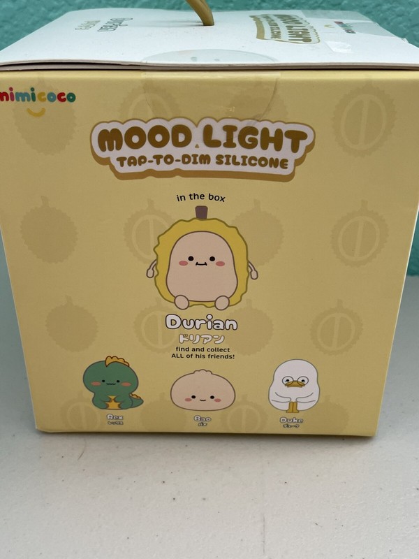 Mimicoco Warm White Moodlight DURIAN Tap To Dim Light Silicone NEW IN BOX gallery