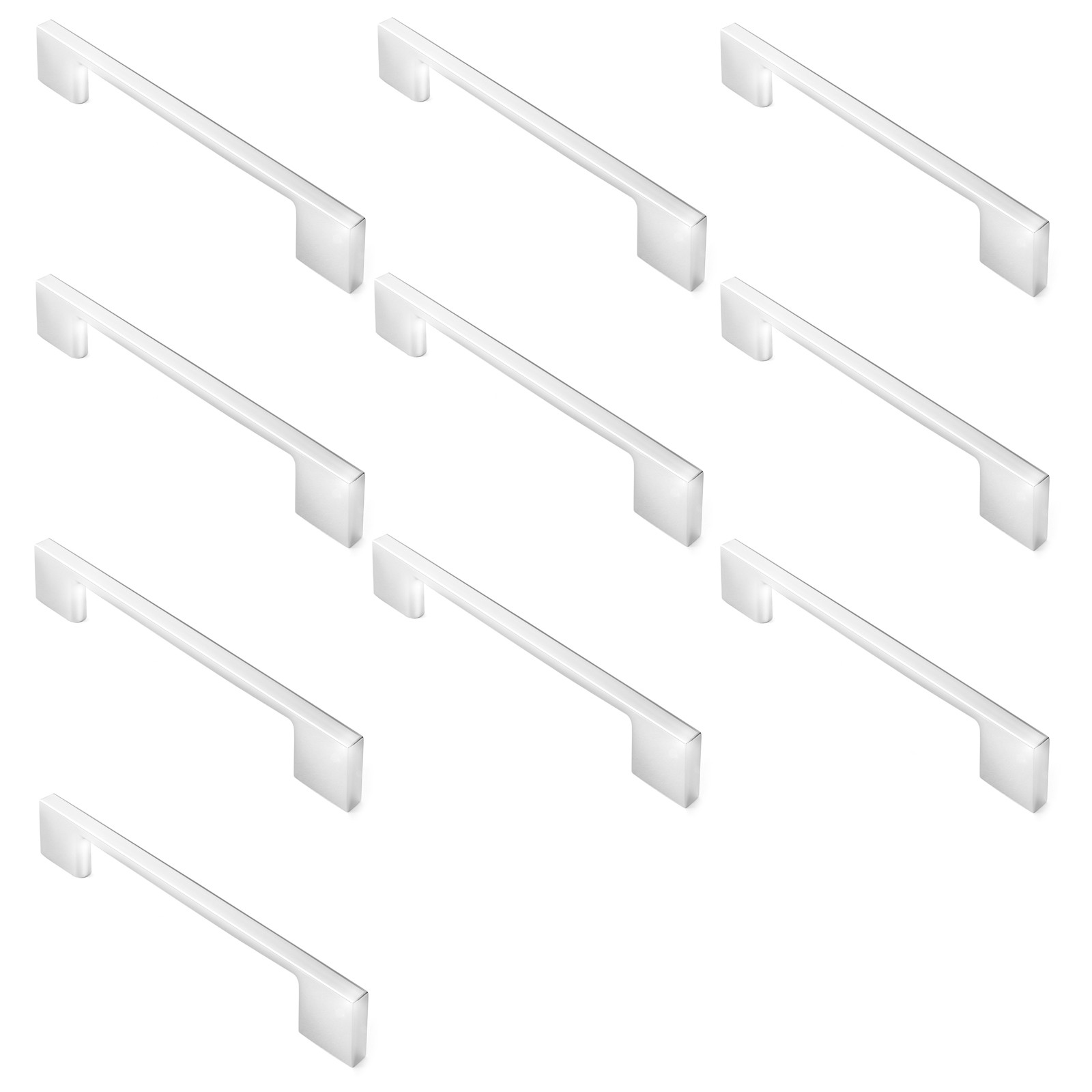 10 Modern 5" Kitchen Cabinet Door Handles Pull Hardware M255 Polished Chrome gallery