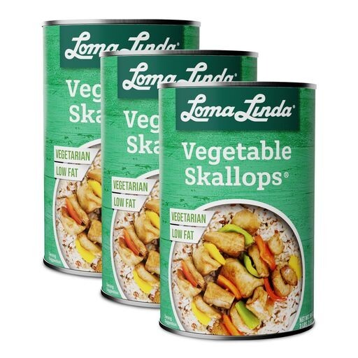 Loma Linda - Vegetable Skallops (50 oz.) - Vegetarian - (3 Pack) gallery