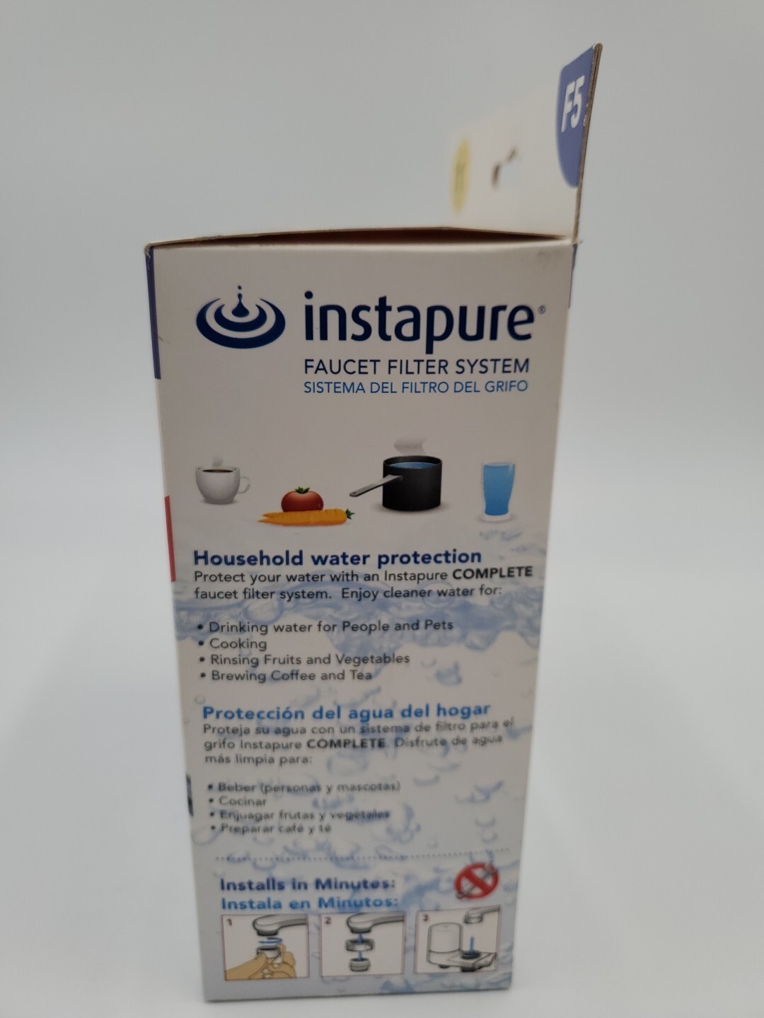 Instapure F5 Faucet Filter System - Chrome, Chlorine, Taste & Odor, Reduces Lead gallery