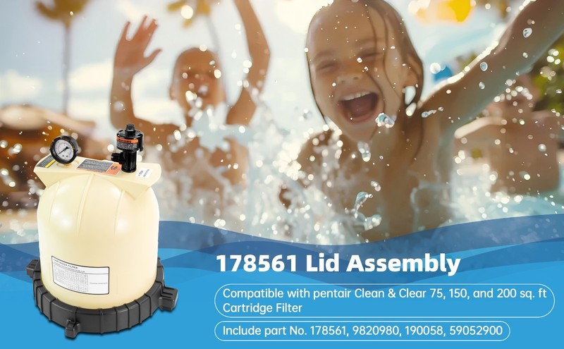 178561 Pool Filter Lid Replacement Compatible with Pentair Clean & Clear CC75, C gallery
