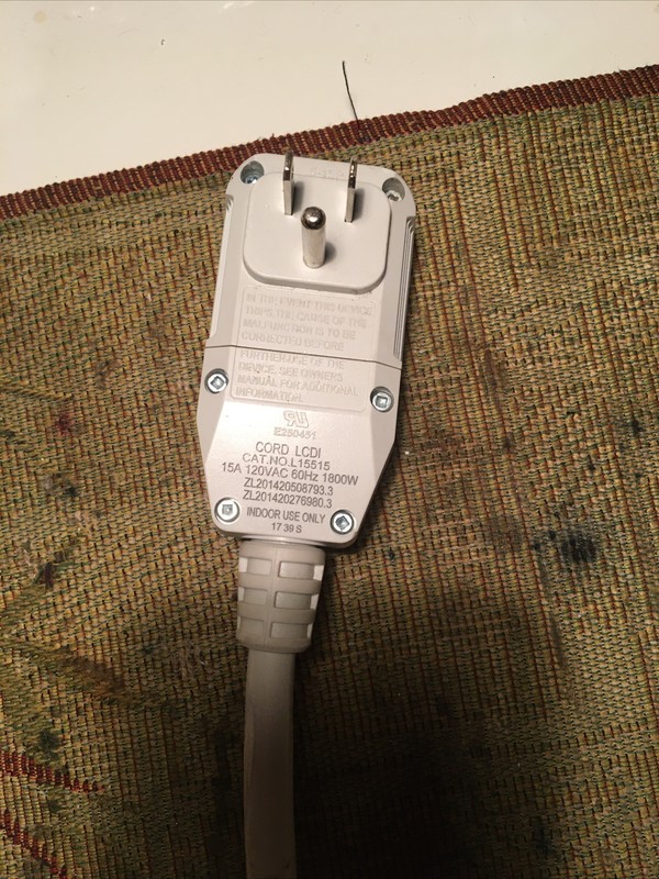GE &Frigidaire &Friedrich &Midea &Sharp LCDI 15A 120VAC 1800W Power Supply Cable gallery