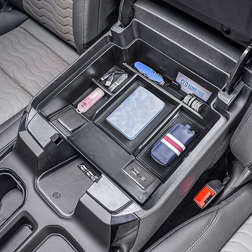2022+ Refreshed Full Console Tray Compatible with 2023-2026 GMC Sierra black gallery